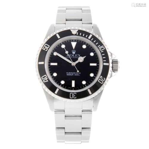 ROLEX - a gentleman's Oyster Perpetual Submariner bracelet watch.