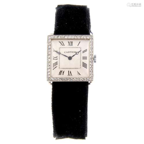 CARTIER - a wrist watch.