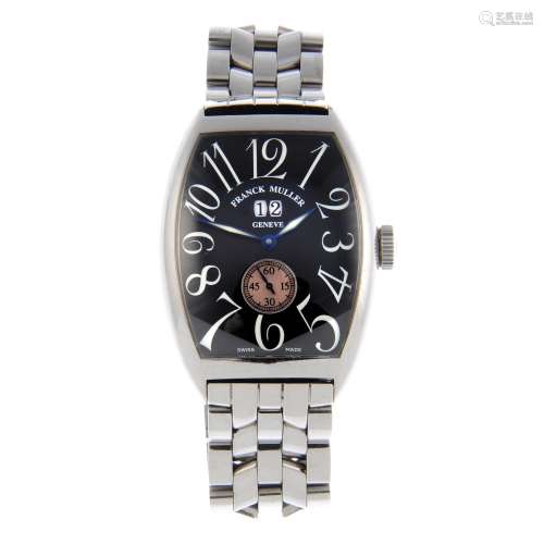 FRANCK MULLER - a gentleman's Cintrée Curvex bracelet watch.