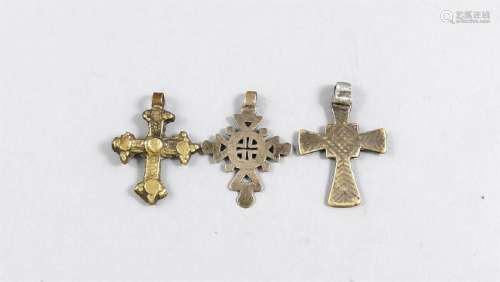 Drei kleine koptische Kreuze (Anhänger), Ä