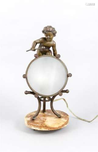 Figürliche Lampe, um 1920, elektr., 1-flg.,