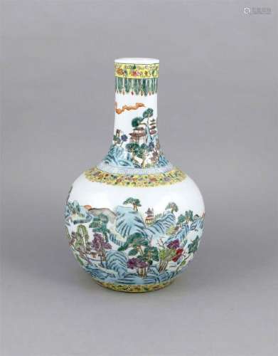 Vase, China, wohl 20. Jh., bauchige Form mit