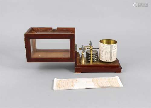 Historisches Barometer, Frankreich, um 1900, auf einer