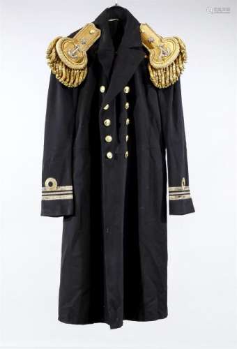 Englische Marineuniform, zweiteilig, schwarzer Stoff
