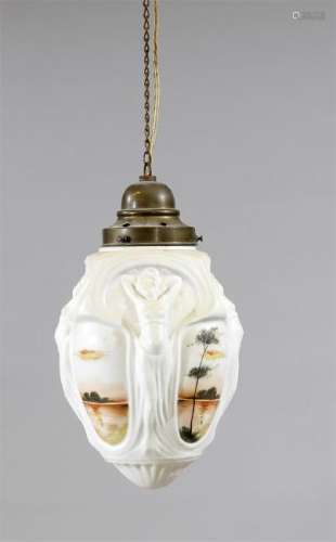 Jugendstil-Deckenlampe, Anfang 20. Jh., vierpassiger