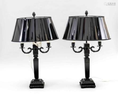 Paar Tischlampen im Versace-Stil, 2. H. 20. Jh.,