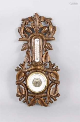 Wandbarometer, Holland, Mitte 20. Jh., durchbrochen