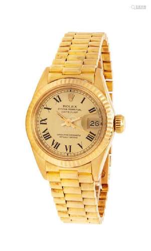 An 18 Karat Yellow Gold Ref. 6917 'Oyster Perpetual