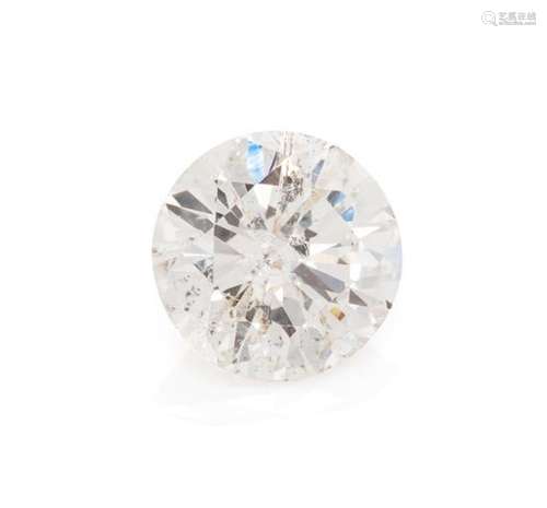 * A 2.29 Carat Round Brilliant Cut Diamond,