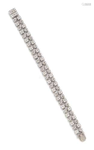 An 18 Karat White Gold and Diamond 'Lucea' Bracelet,