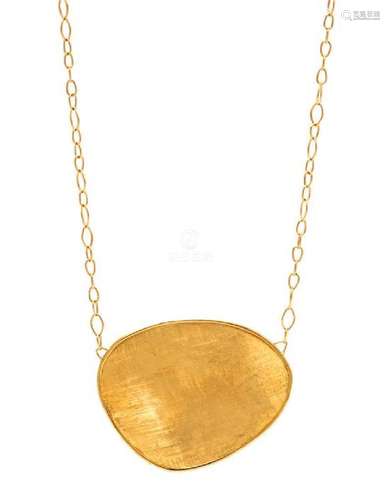 An 18 Karat Yellow Gold 'Lunaria' Necklace, Marco