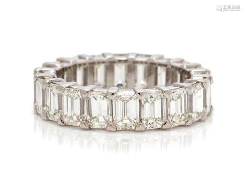 A Platinum and Diamond Eternity Band, 4.30 dwts.