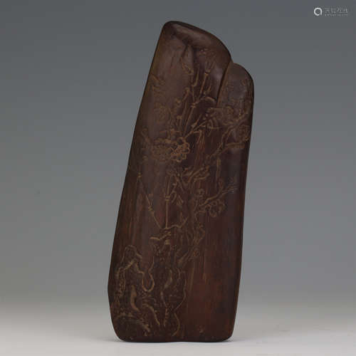 CHINESE AGALWOOD FLOWER ARM REST