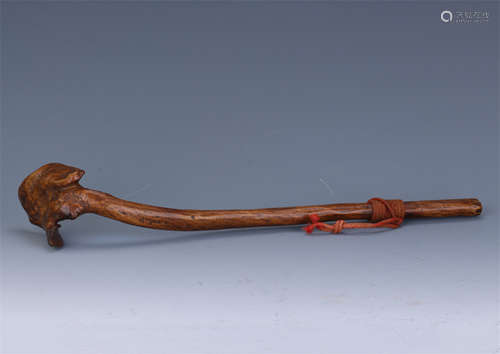 CHINESE BOXWOOD LINGCHI RUYI SCEPTER