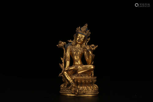 A Chinese Gilt Bronze Buddha