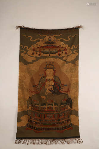 A Chinese Buddha Embroidery