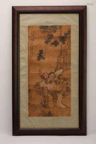 A Chinese Painting on Silk