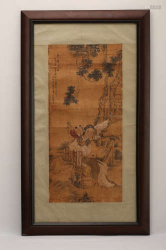 A Chinese Painting on Silk