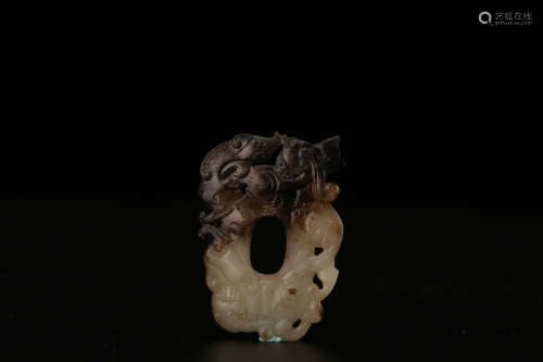 A Chinese Carved Jade Pandent