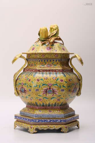 A Chinese Cloisonne Vase