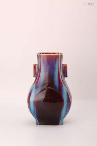 A Chinese Flambe Glazed Porcelain Vase