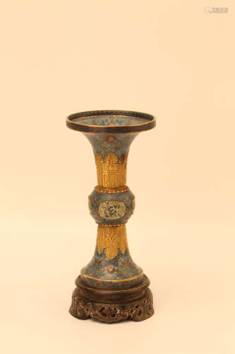 A Chinese Cloisonne Multi-Level Box with Cover