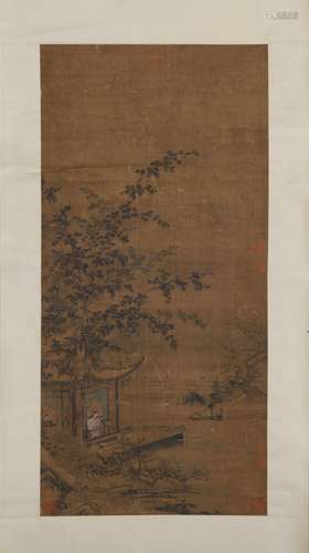 A Chinese Painting On Scroll