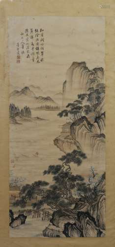 A Chinese Painting On Scroll