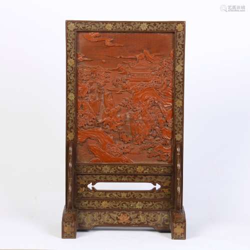 A Chinese Lacquer Screen