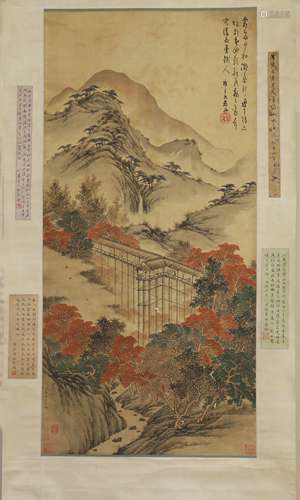 A Chinese Painting On Scroll