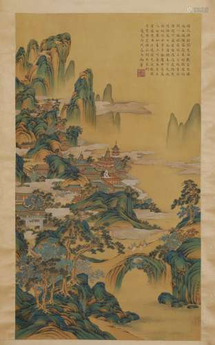 A Chinese Painting On Scroll