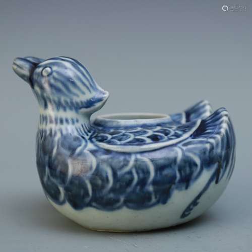 A Chinese Blue And White Porcelain Water Drop