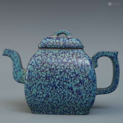 A Chinese Yixing ClayPorcelain Teapot