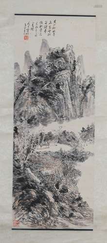 A Chinese Painting On Scroll