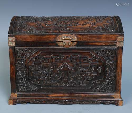 A Chinese Huanghuali Wood Box