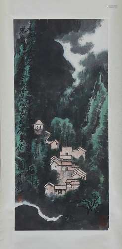 A Chinese Painting On Scroll