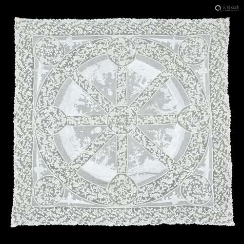 A GROUP OF LINEN CROCHET AND CUTWORK PANELS