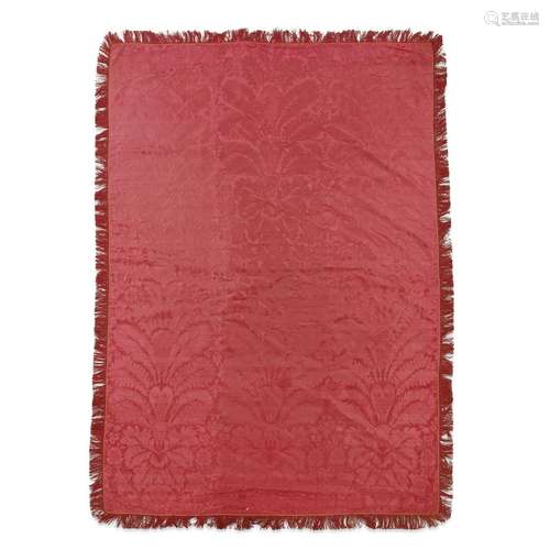 AN ITALIAN SILK DAMASK PANEL