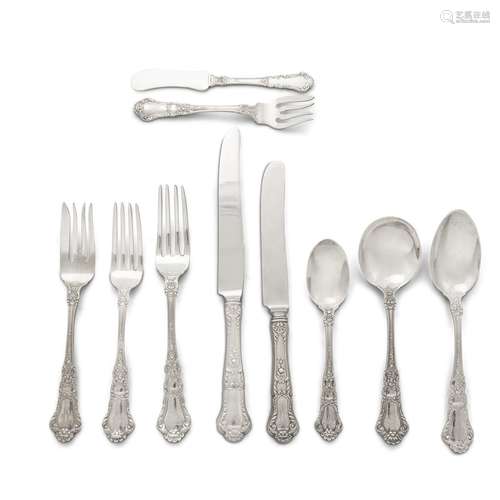 AN AMERICAN STERLING SILVER FLATWARE SERVICE FOR TWENTY-FOUR