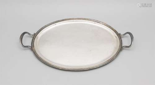 Ovales Tablett, Italien, 20. Jh., Silber 800/000,