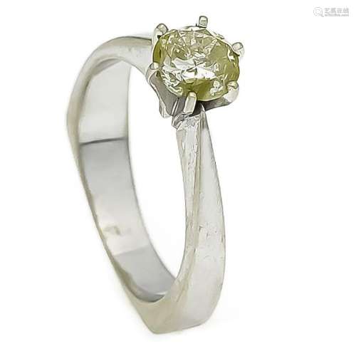 Brillant-Ring WG 585/000 mit einem Brillanten 0,85 ct