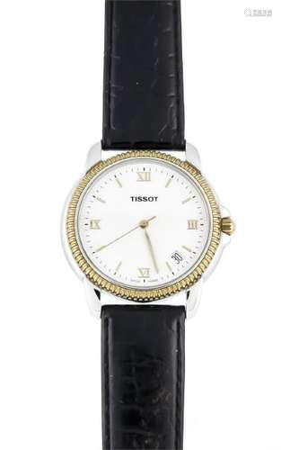 Herrenuhr, Tissot, Quarz, Mod. 277/377, bicolor, mit