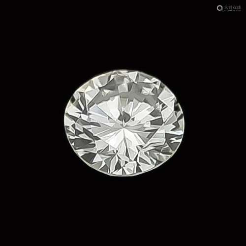 Brillant 0,44 ct l.get.W/lupenrein, 4,59 - 4,46 x 2,92