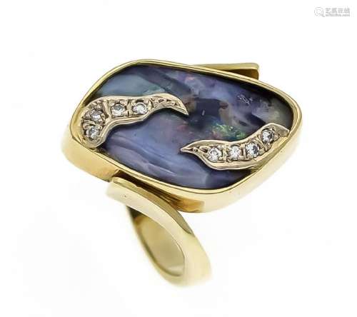 Opal-Brillant-Ring GG 585/000 mit einem