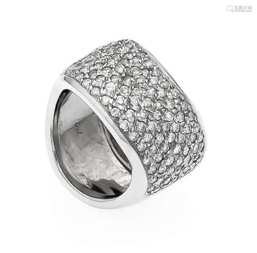 Brillant-Ring WG 750/000 mit Brillanten, zus. 3,0 ct