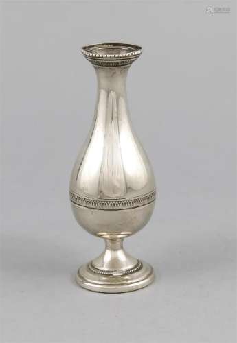 Kleine Vase, Italien, 20. Jh., Silber 800/000, runder