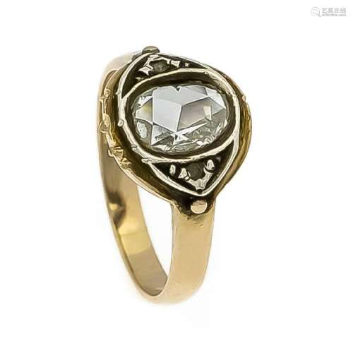 Diamantrosen-Ring RG 585/000 und Silber mit einer