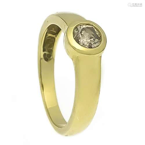 Brillant-Ring GG 585/000 mit einem Brillanten 0,50 ct