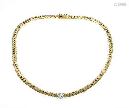 Brillant-Collier GG/WG 585/000 mit einem Brillanten