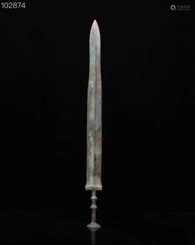 AN ANCIENT COPPER SWORD